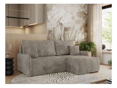 Narożnik ARPA L - strona prawa - jasnobrązowy, sztruks