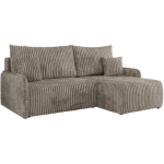 Narożnik ARPA L - strona prawa - jasnobrązowy, sztruks