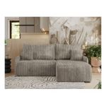 Narożnik ARPA L - strona prawa - jasnobrązowy, sztruks