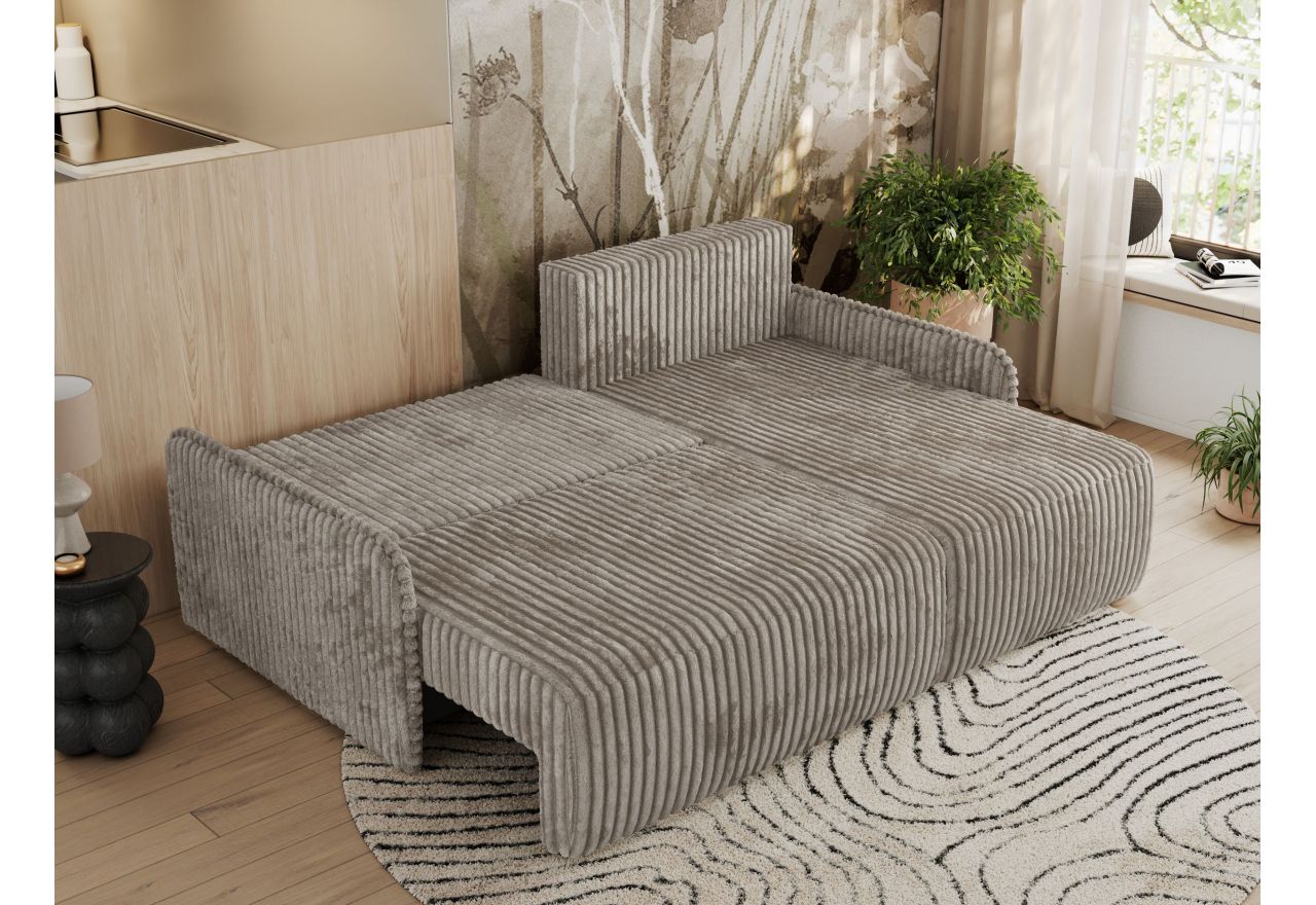 Narożnik ARPA L - strona prawa - jasnobrązowy, sztruks