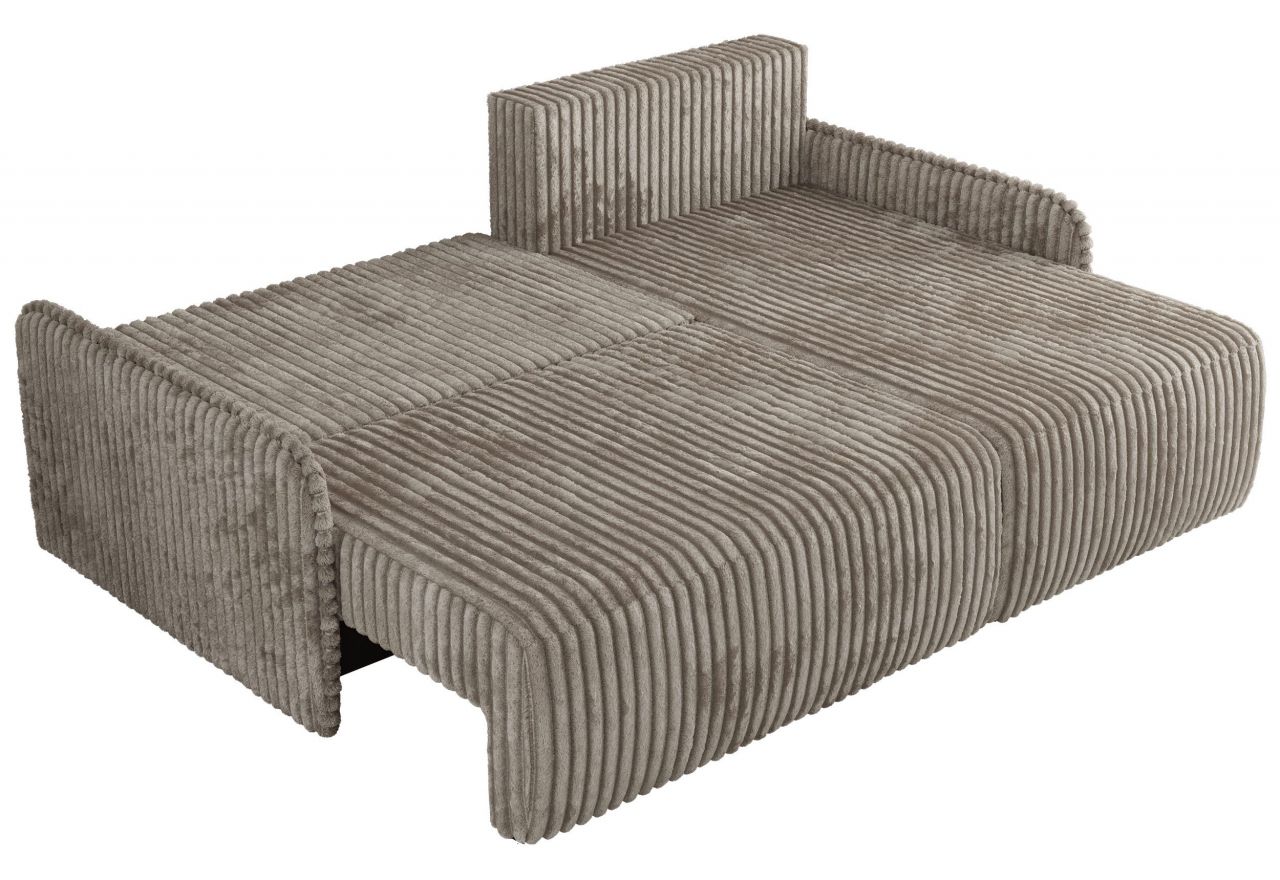 Narożnik ARPA L - strona prawa - jasnobrązowy, sztruks