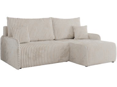 Narożnik ARPA L - strona prawa - kremowy, sztruks