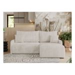 Narożnik ARPA L - strona prawa - kremowy, sztruks