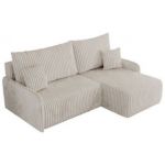 Narożnik ARPA L - strona prawa - kremowy, sztruks