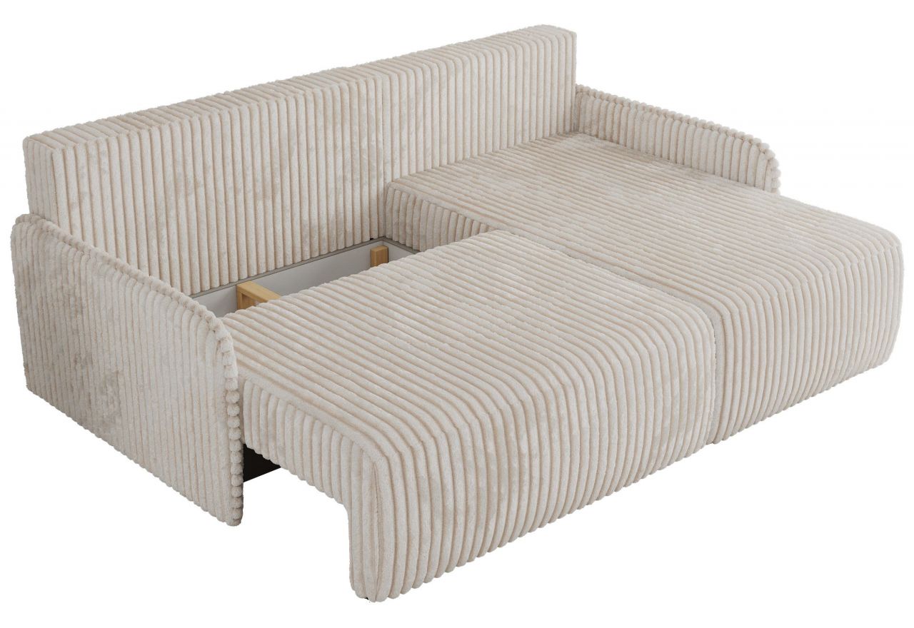 Narożnik ARPA L - strona prawa - kremowy, sztruks