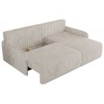 Narożnik ARPA L - strona prawa - kremowy, sztruks