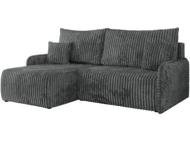 Narożnik ARPA L - strona lewa - ciemnoszary, sztruks