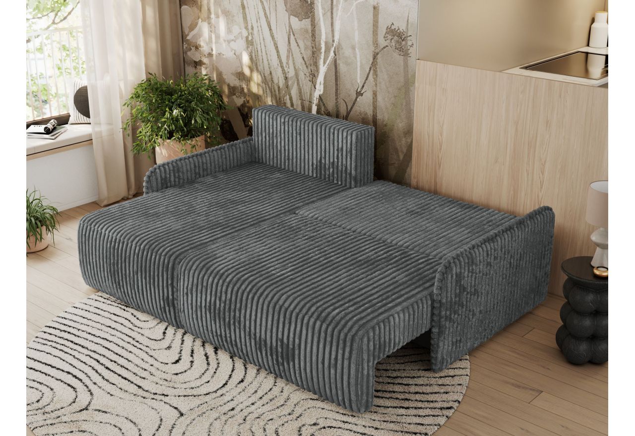 Narożnik ARPA L - strona lewa - ciemnoszary, sztruks