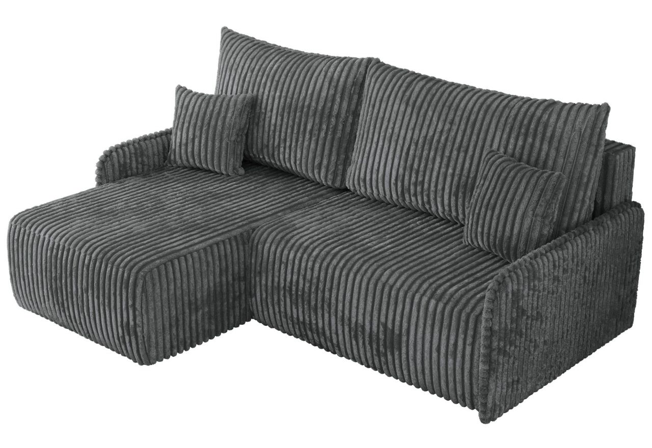 Narożnik ARPA L - strona lewa - ciemnoszary, sztruks