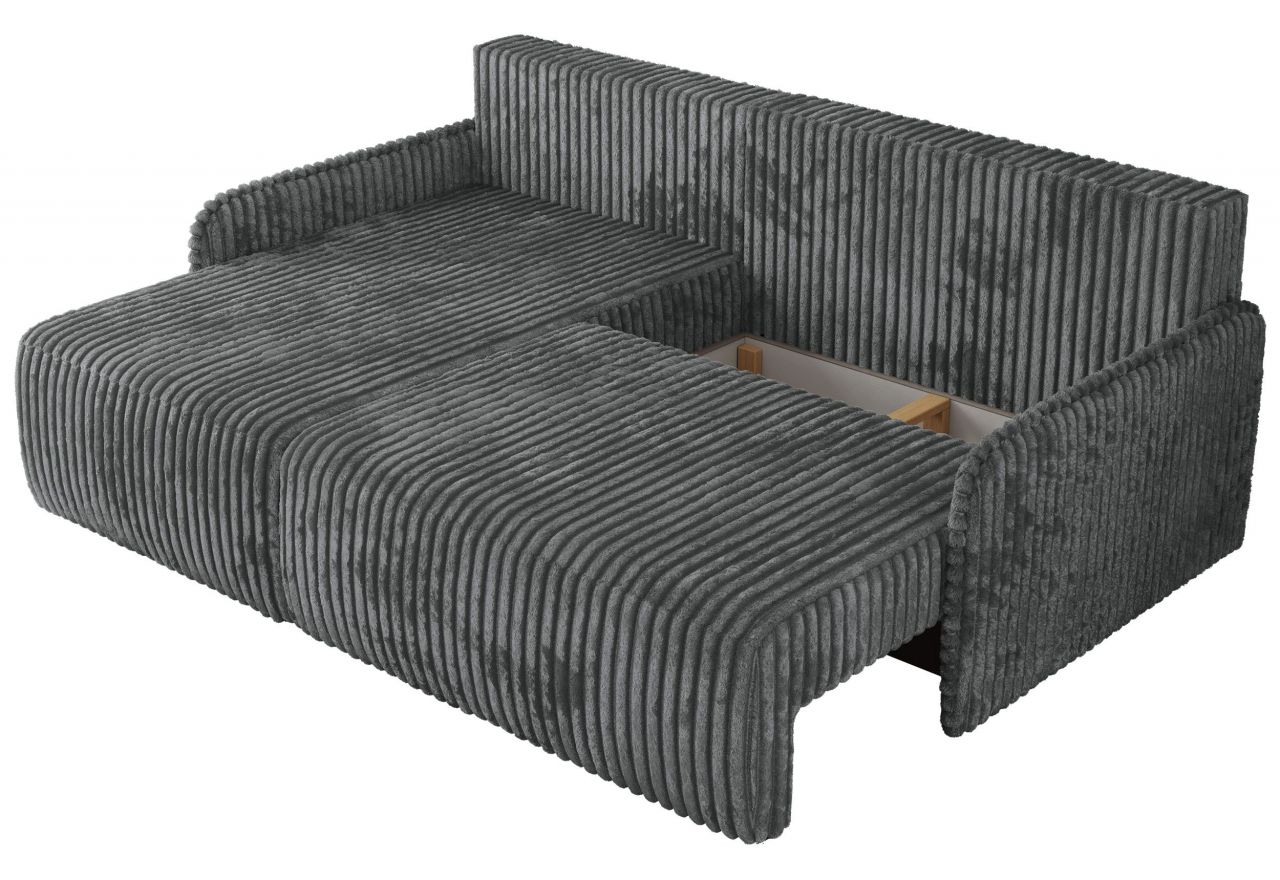 Narożnik ARPA L - strona lewa - ciemnoszary, sztruks