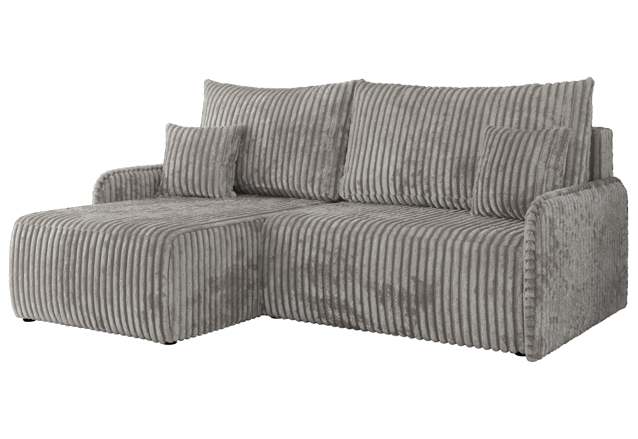 Narożnik ARPA L - strona lewa - szary, sztruks