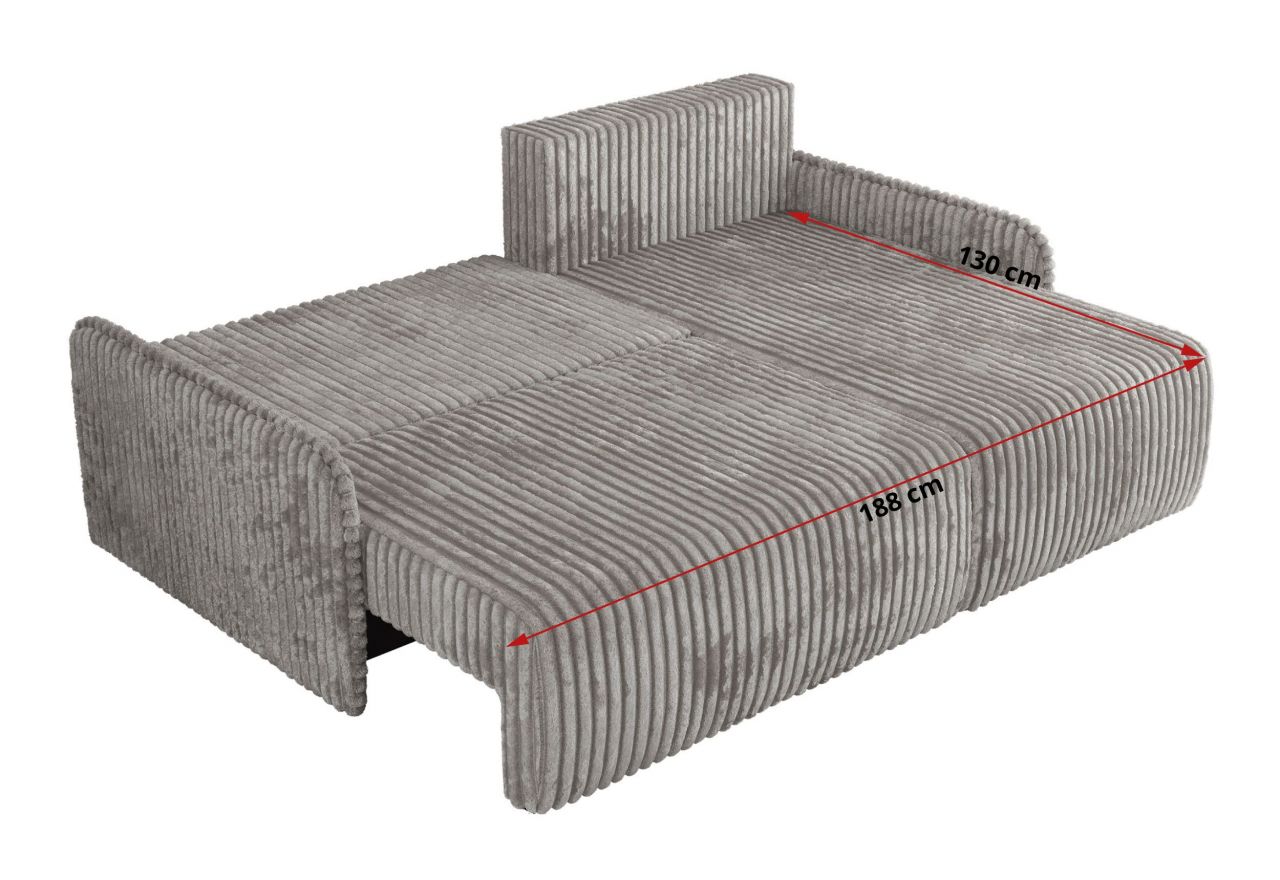 Narożnik ARPA L - strona lewa - szary, sztruks