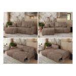 Narożnik ARPA L - strona lewa - brązowy, sztruks