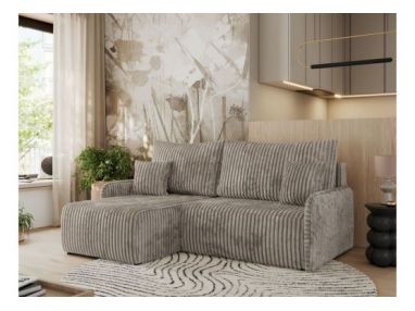 Narożnik ARPA L - strona lewa - jasnobrązowy, sztruks