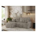 Narożnik ARPA L - strona lewa - jasnobrązowy, sztruks