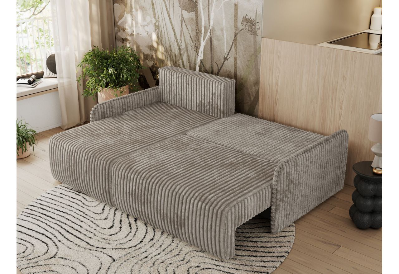 Narożnik ARPA L - strona lewa - jasnobrązowy, sztruks