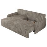 Narożnik ARPA L - strona lewa - jasnobrązowy, sztruks