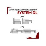 Narożnik ARPA L - strona lewa - jasnobrązowy, sztruks