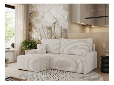 Narożnik ARPA L - strona lewa - kremowy, sztruks