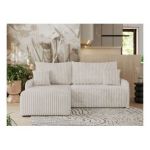 Narożnik ARPA L - strona lewa - kremowy, sztruks