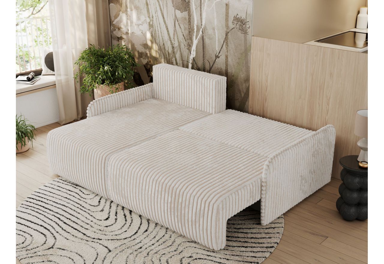 Narożnik ARPA L - strona lewa - kremowy, sztruks