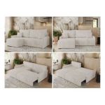 Narożnik ARPA L - strona lewa - kremowy, sztruks