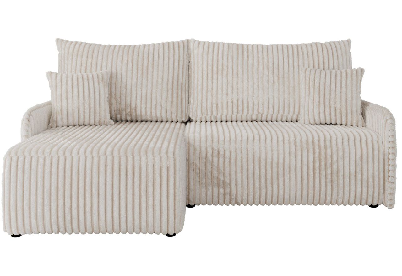 Narożnik ARPA L - strona lewa - kremowy, sztruks