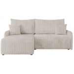 Narożnik ARPA L - strona lewa - kremowy, sztruks