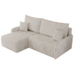 Narożnik ARPA L - strona lewa - kremowy, sztruks