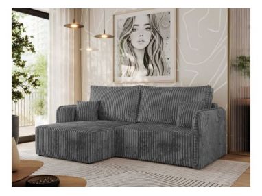 Narożnik MESTO L - strona lewa - szary, sztruks