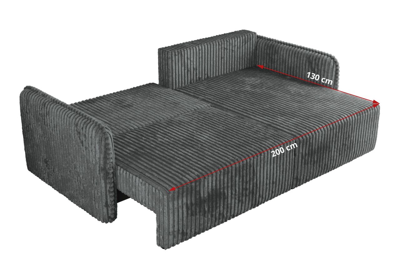 Narożnik MESTO L - strona lewa - szary, sztruks