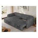 Narożnik MESTO L - strona lewa - szary, sztruks