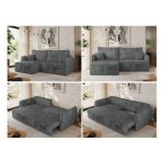 Narożnik MESTO L - strona lewa - szary, sztruks