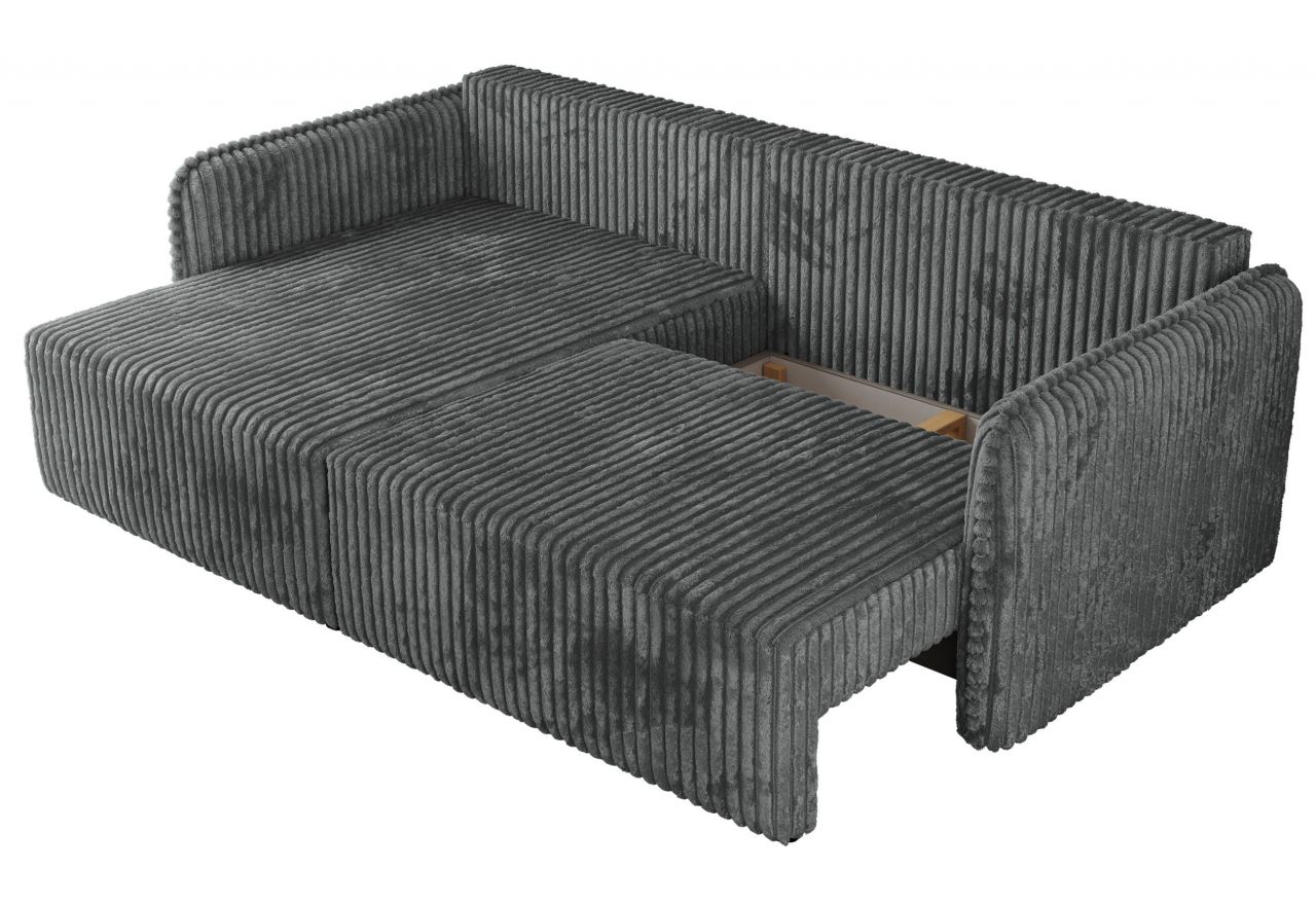 Narożnik MESTO L - strona lewa - szary, sztruks