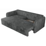 Narożnik MESTO L - strona lewa - szary, sztruks