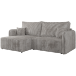 Narożnik MESTO L - strona lewa - jasnoszary, sztruks