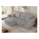 Narożnik MESTO L - strona lewa - jasnoszary, sztruks