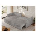 Narożnik MESTO L - strona lewa - jasnoszary, sztruks