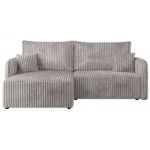 Narożnik MESTO L - strona lewa - jasnoszary, sztruks