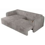 Narożnik MESTO L - strona lewa - jasnoszary, sztruks