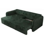 Narożnik MESTO L - strona lewa - ciemnozielony, sztruks