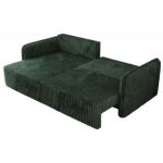 Narożnik MESTO L - strona lewa - ciemnozielony, sztruks