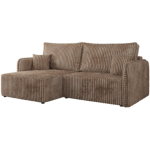 Narożnik MESTO L - strona lewa - brązowy, sztruks