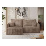 Narożnik MESTO L - strona lewa - brązowy, sztruks