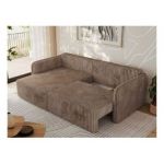 Narożnik MESTO L - strona lewa - brązowy, sztruks