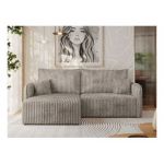 Narożnik MESTO L - strona lewa - jasnobrązowy, sztruks