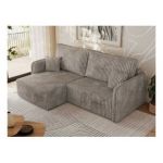 Narożnik MESTO L - strona lewa - jasnobrązowy, sztruks