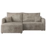 Narożnik MESTO L - strona lewa - jasnobrązowy, sztruks