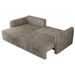 Narożnik MESTO L - strona lewa - jasnobrązowy, sztruks