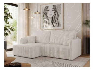 Narożnik MESTO L - strona lewa - beżowy, sztruks